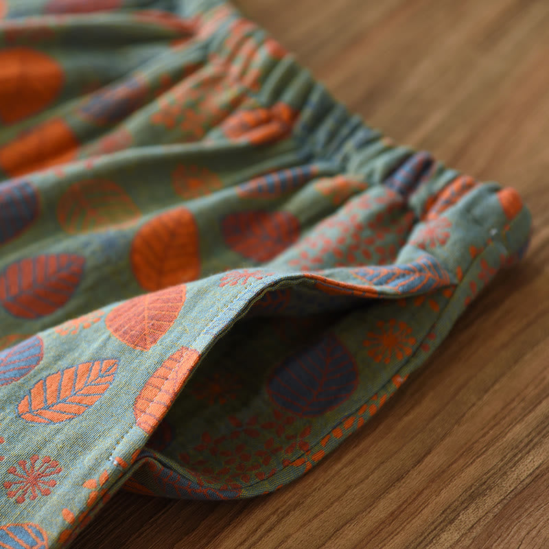 Ownkoti Leaf Green Cotton Gauze Loungewear Set - image 7
