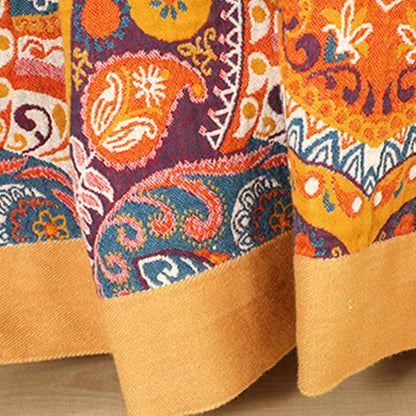 Ownkoti Boho Cotton Orange Reversible Sofa Blanket - image 8