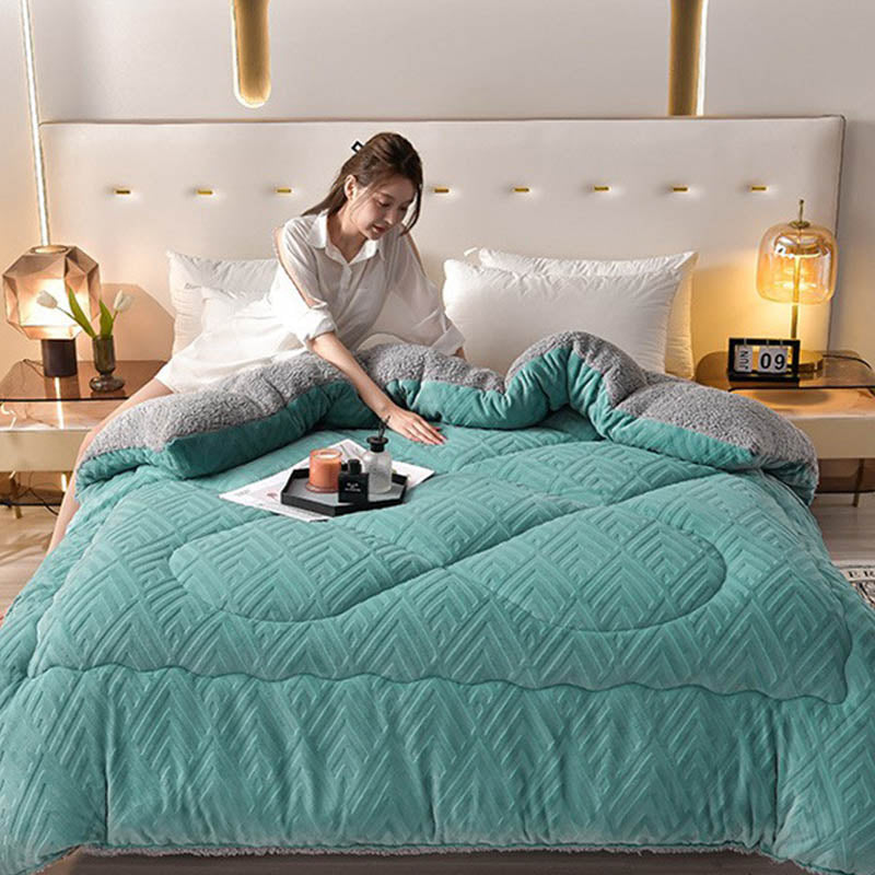 Ownkoti Thick Sherpa Winter Blanket with Quilt Core - image 26