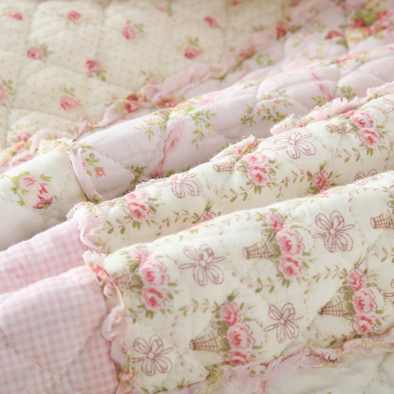 Pastoral Patchwork Soft Pure Cotton Quilt - image 5