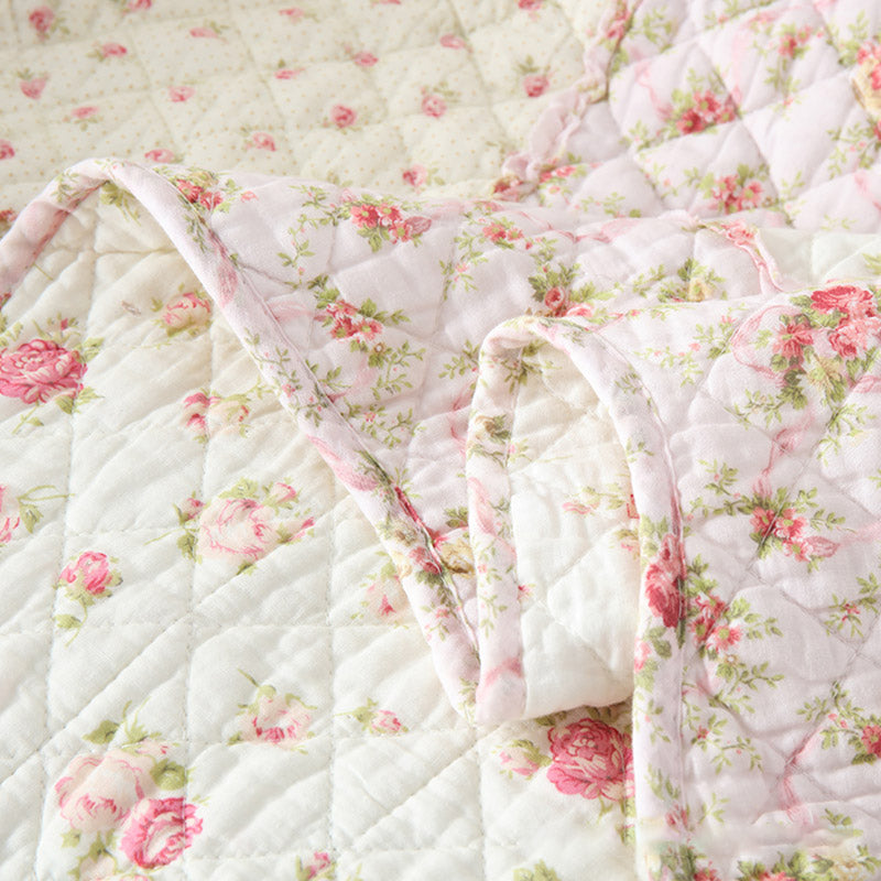 Pastoral Patchwork Soft Pure Cotton Quilt - image 7