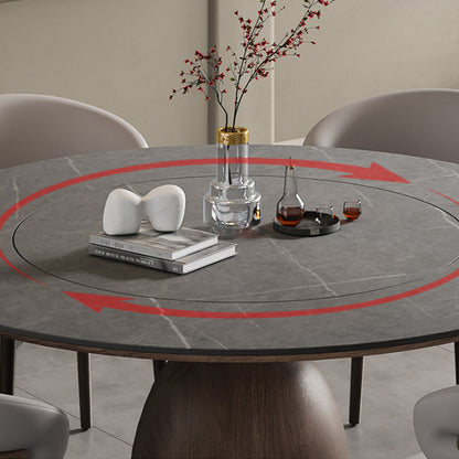 Built-in Lazy Susan Stone Dining Table - image 2