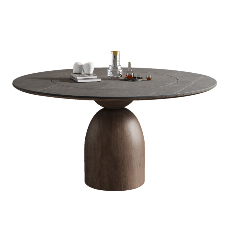 Built-in Lazy Susan Stone Dining Table - image 3