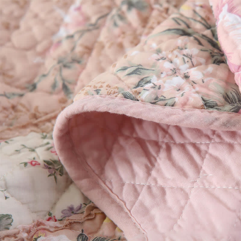 Pastoral Patchwork Soft Pure Cotton Quilt - image 2