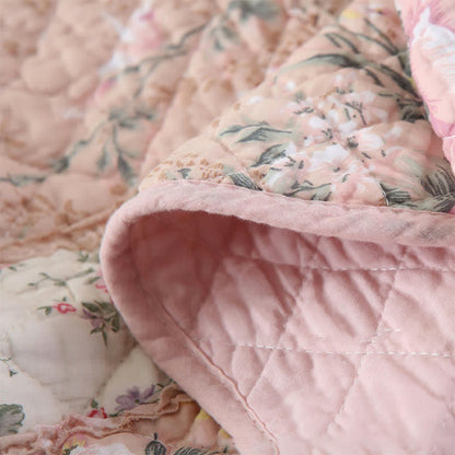 Pastoral Patchwork Soft Pure Cotton Quilt - image 2