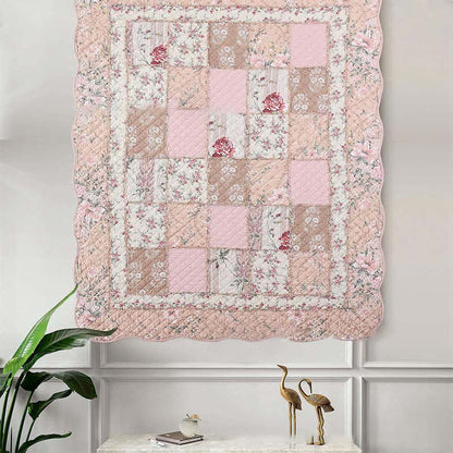 Pastoral Patchwork Soft Pure Cotton Quilt - image 1