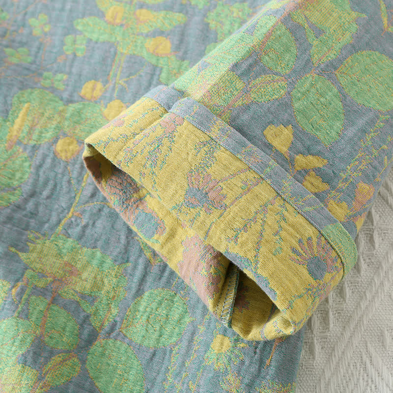 Ownkoti Cotton Gauze Vintage Retro Loungewear Set - image 2