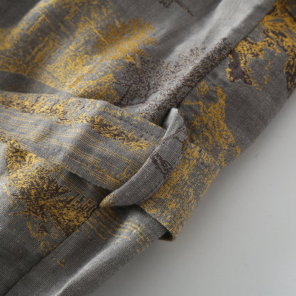 Ownkoti Pure Cotton Breathable Retro Kimono Bathrobe - image 7