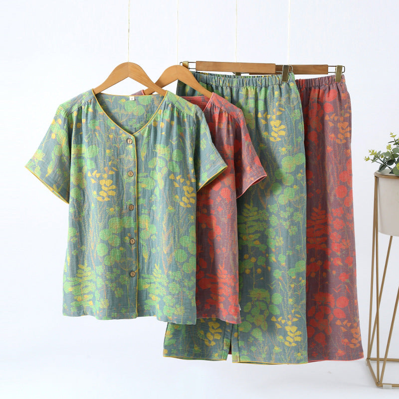 Ownkoti Short Sleeve Crop Pants Loungewear Set - image 0