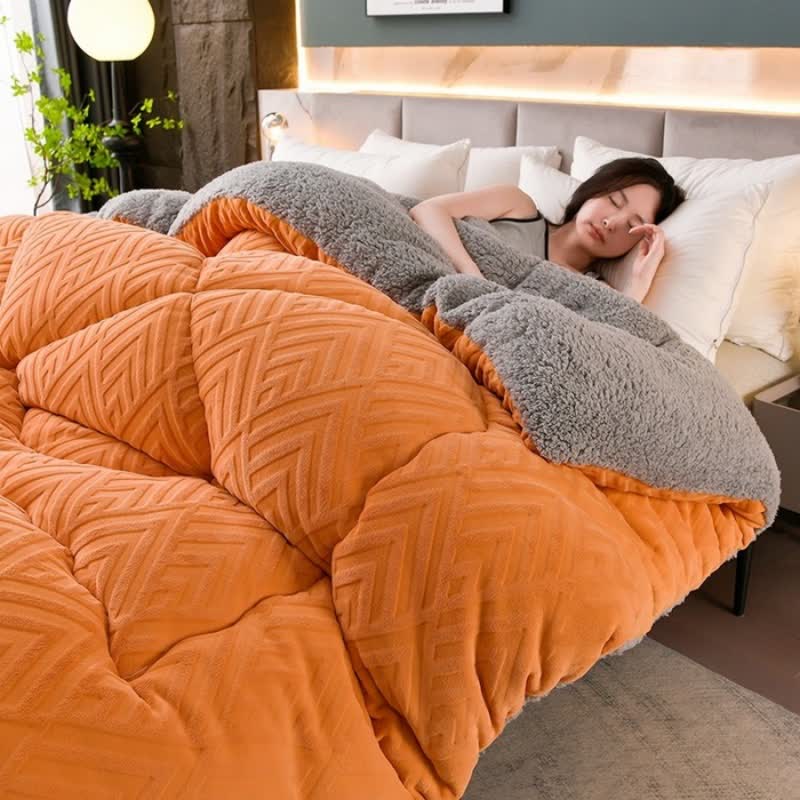 Ownkoti Thick Sherpa Winter Blanket with Quilt Core - image 1