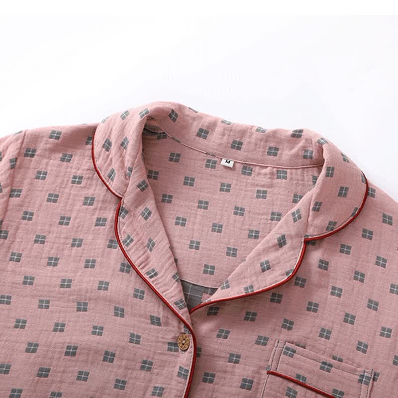 Ownkoti Checkered Jacquard Cotton Loungewear Set - image 3