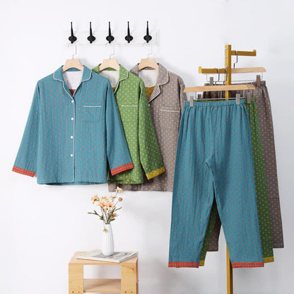 Ownkoti Checkered Jacquard Cotton Loungewear Set - image 0
