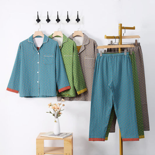 Ownkoti Checkered Jacquard Cotton Loungewear Set - image 0