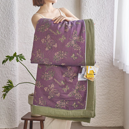 Cotton Gauze Jacquard Elegant Butterfly Bedding - image 5