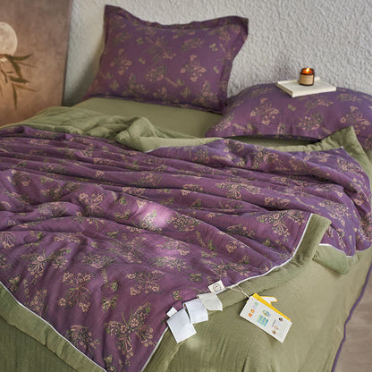 Cotton Gauze Jacquard Elegant Butterfly Bedding - 2pcs Pillowcases - 19" x 29" - image 3
