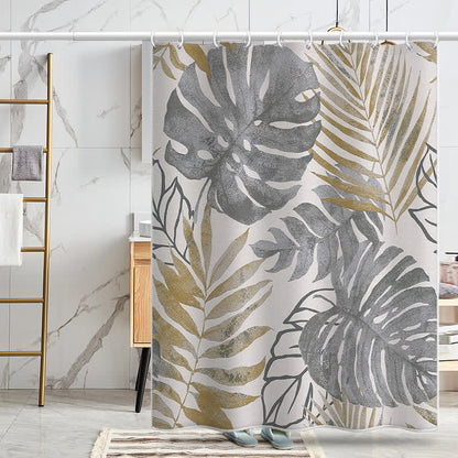 Ownkoti Pastoral Monstera Deliciosa Anti-mildew Shower Curtain - image 2