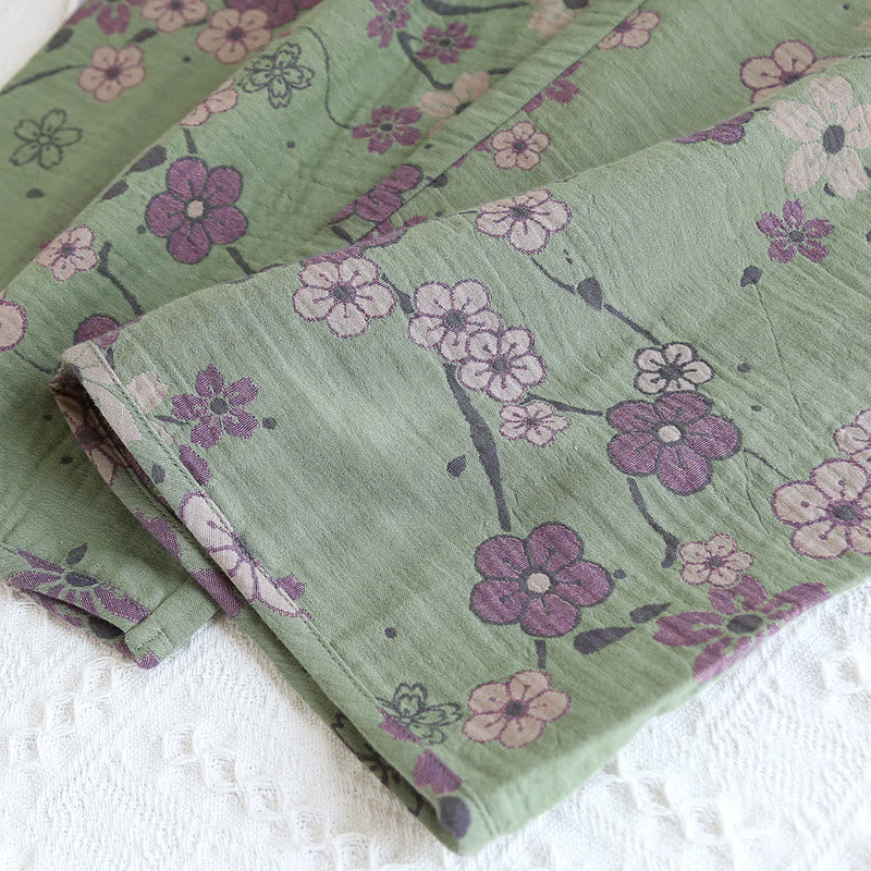 Ownkoti Plum Blossom Bowknot Pure Cotton Loungewear Set - image 8