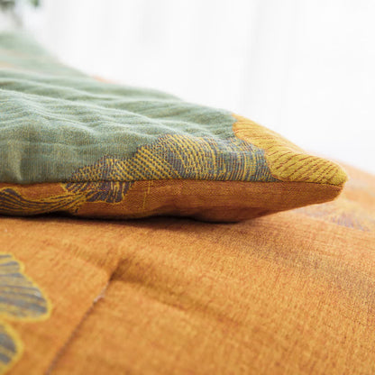 Ownkoti Rustic Ginkgo Leaf Cotton Gauze Bedding  - image 25