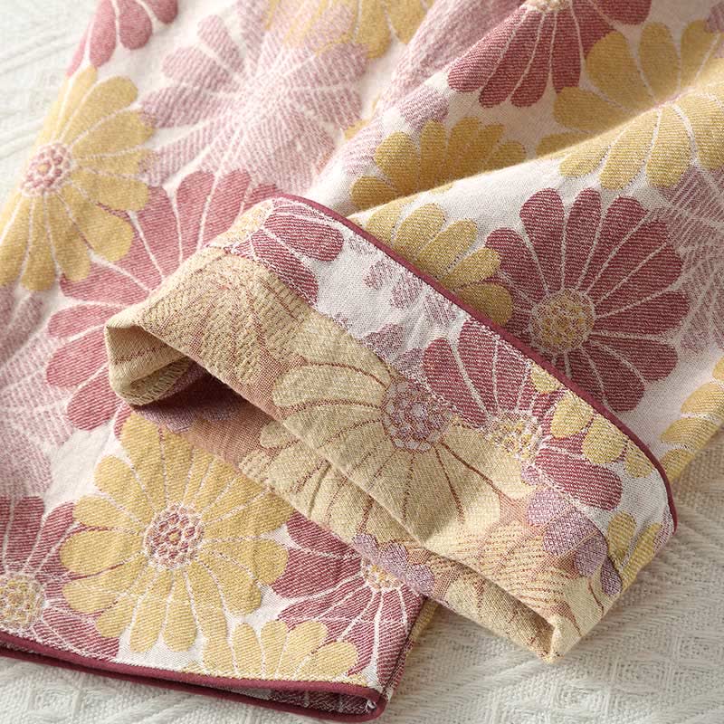 Pure Cotton Yarn-dyed Jacquard Loungewear Set - image 5