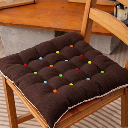 Ownkoti Square Shape Soft Decorative Floor Cushion - Brown - 40cm x 40cm x 6cm - image 5