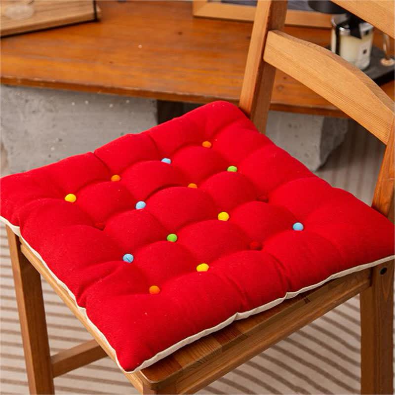 Ownkoti Square Shape Soft Decorative Floor Cushion - Red - 40cm x 40cm x 6cm - image 11