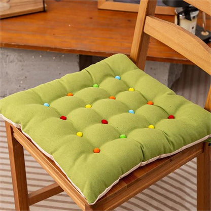 Ownkoti Square Shape Soft Decorative Floor Cushion - Green - 40cm x 40cm x 6cm - image 3