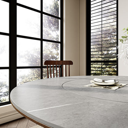 Built-in Lazy Susan Stone Dining Table - image 11