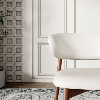 2x/4x/6x Curved Backrest Solid Wood Dining Chairs - image 12