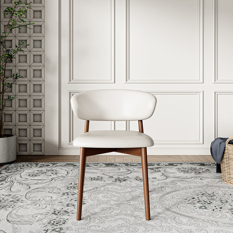 2x/4x/6x Curved Backrest Solid Wood Dining Chairs - image 10