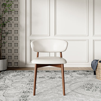 2x/4x/6x Curved Backrest Solid Wood Dining Chairs - image 10