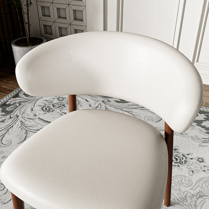 2x/4x/6x Curved Backrest Solid Wood Dining Chairs - image 13