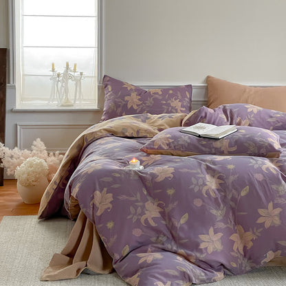 Floral Lily Cotton Gauze Bedding Set - image 3