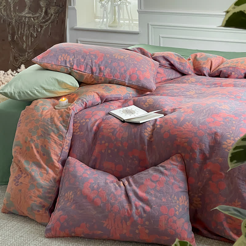 Ownkoti Lotus Pond Cotton Gauze Bedding Set (4PCS) - image 7