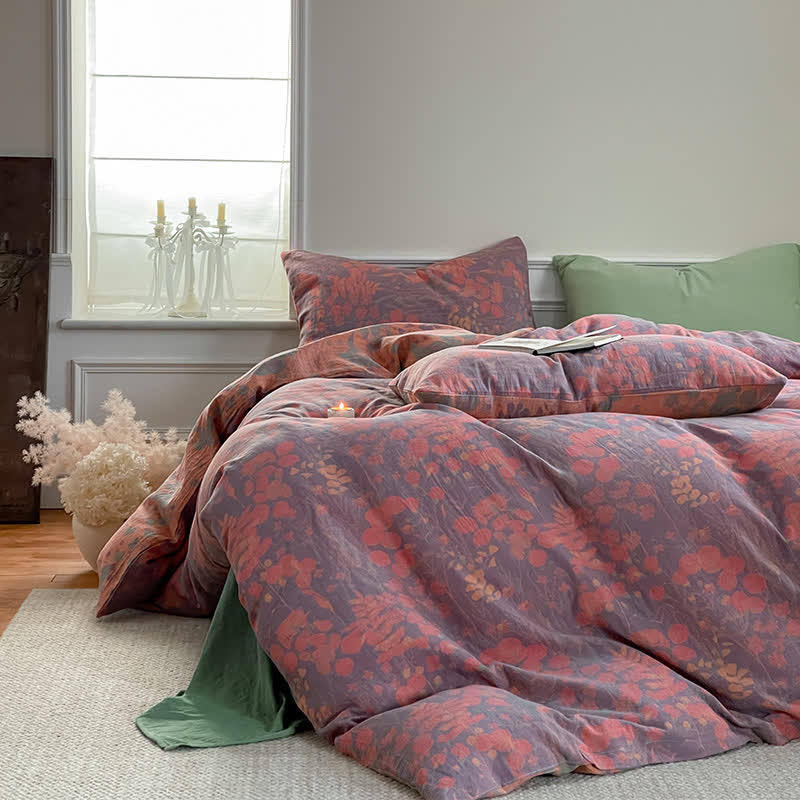 Ownkoti Lotus Pond Cotton Gauze Bedding Set (4PCS) - image 6