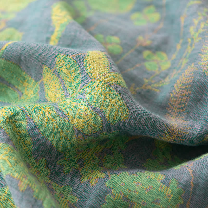 Ownkoti Lotus Pond Cotton Gauze Button Bedding Set (4PCS) - image 6