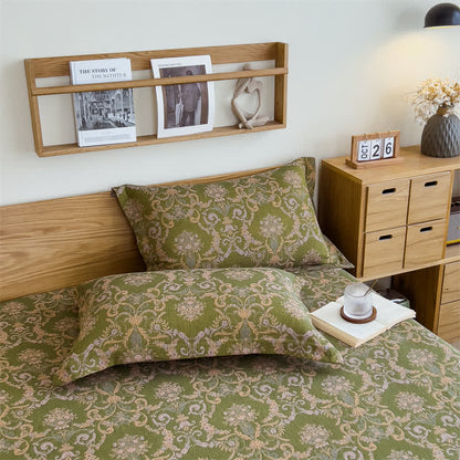 Ownkoti Vintage Elegant Cotton Gauze Fitted Sheet