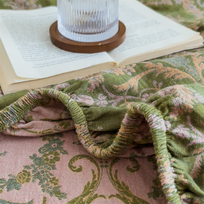 Ownkoti Vintage Elegant Cotton Gauze Fitted Sheet