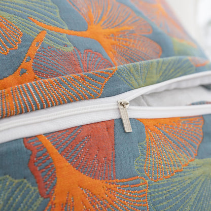 Ownkoti Yarn-dyed Ginkgo Leaf Cotton Gauze Pillowcases(2PCS) - image 5