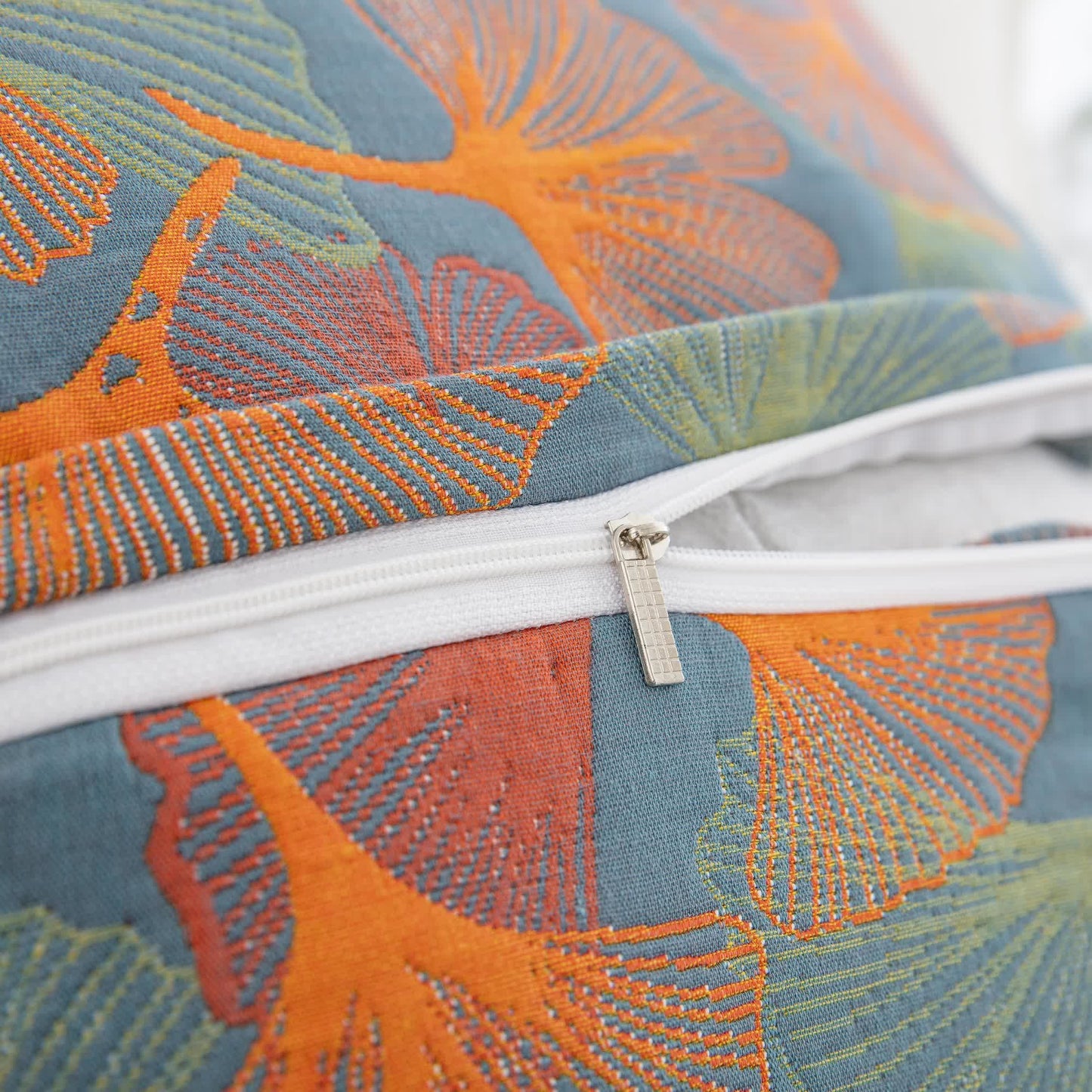 Ownkoti Yarn-dyed Ginkgo Leaf Cotton Gauze Pillowcases(2PCS) - image 5
