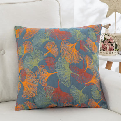 Ownkoti Yarn-dyed Ginkgo Leaf Cotton Gauze Pillowcases(2PCS) - image 1