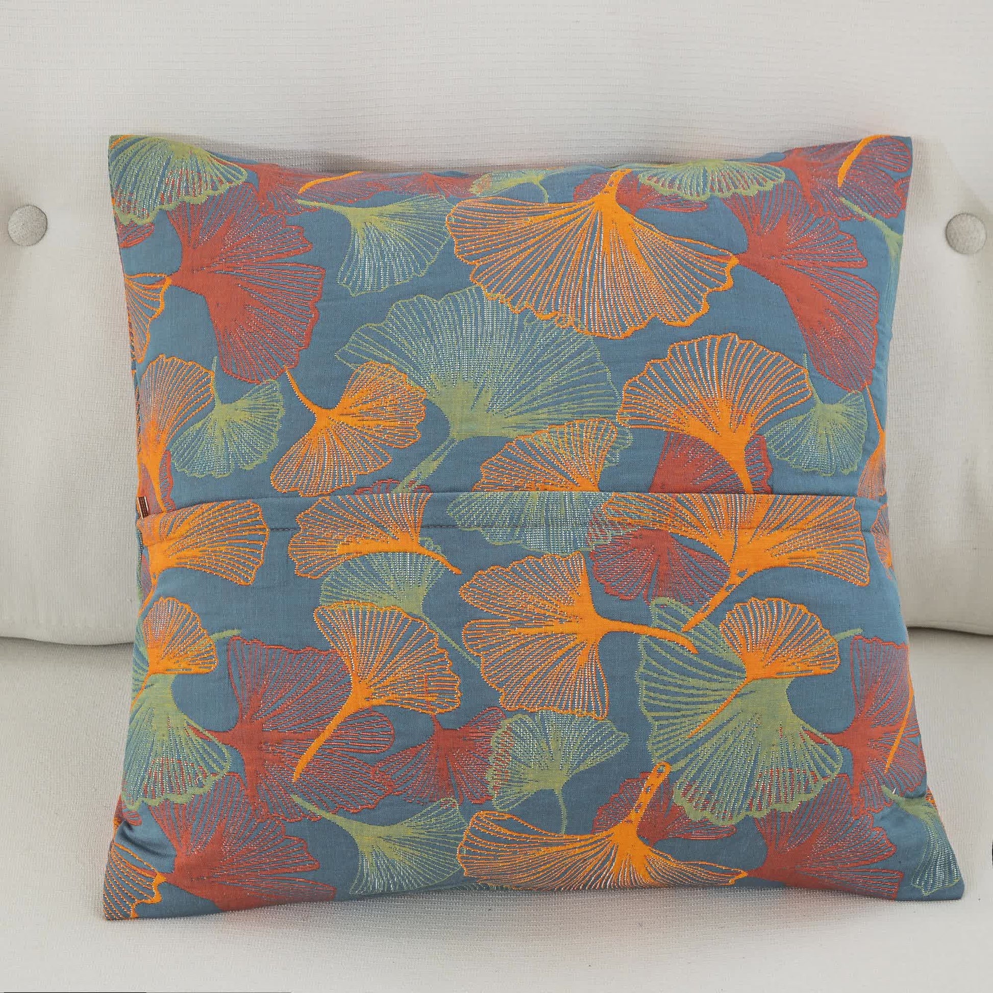 Ownkoti Yarn-dyed Ginkgo Leaf Cotton Gauze Pillowcases(2PCS) - image 2