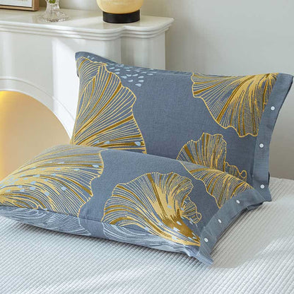 Ownkoti Zantedeschia Aethiopica Print Cotton Reversible Quilt - image 2