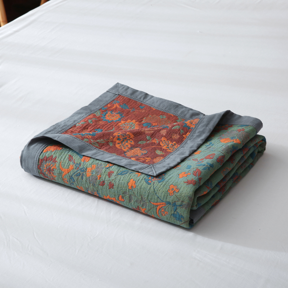 Ownkoti Retro Flower Pure Cotton Reversible Quilt - image 5