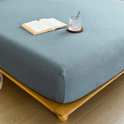 Ownkoti  Cotton Gauze Minimalist Fitted Sheet - image 7