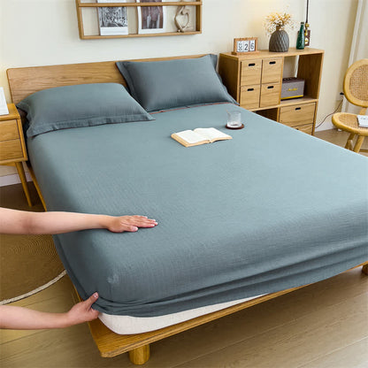 Ownkoti  Cotton Gauze Minimalist Fitted Sheet - image 0