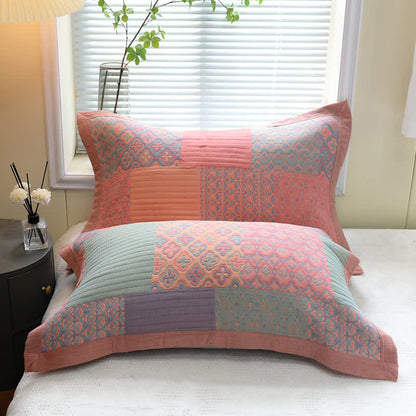 Ownkoti Colorful Square Pattern Cotton Reversible Quilt - image 3