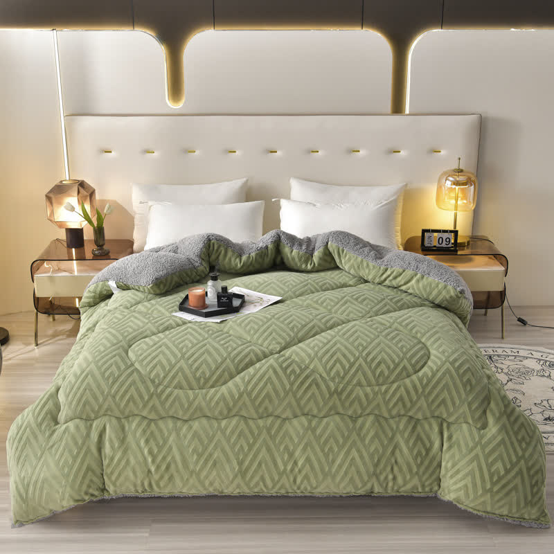Ownkoti Thick Sherpa Winter Blanket with Quilt Core - image 22