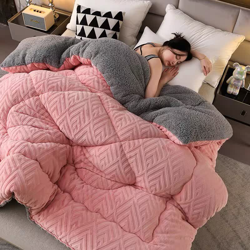 Ownkoti Thick Sherpa Winter Blanket with Quilt Core - image 34