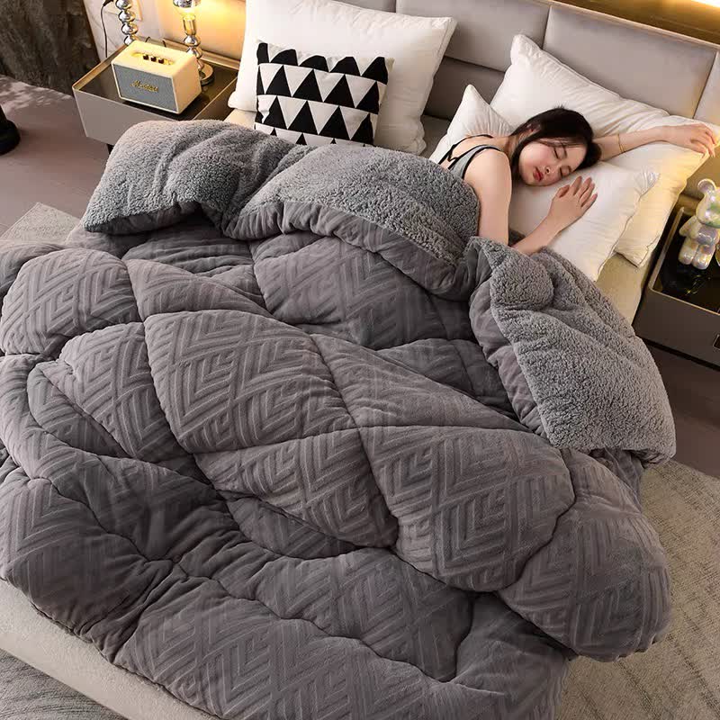 Ownkoti Thick Sherpa Winter Blanket with Quilt Core - image 9