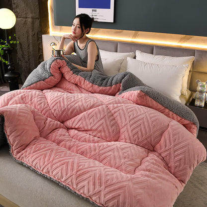 Ownkoti Thick Sherpa Winter Blanket with Quilt Core - image 36